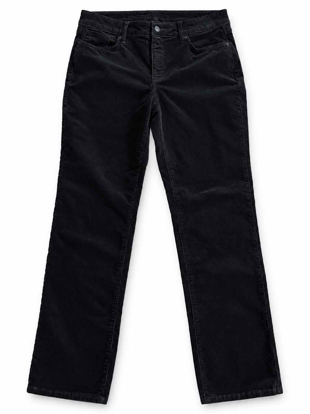 NYDJ Marilyn Straight Black Corduroy Stretch Pants Size